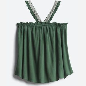 Green halter top